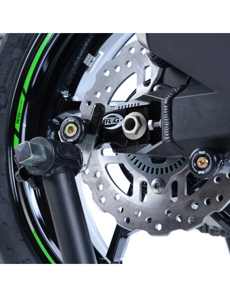 Pions de bras oscillant avec platine R&G RACING noir Kawasaki Z900