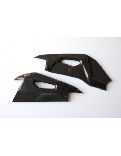 Couvre bras oscillant LIGHTECH carbone brillant Aprilia Rsv4