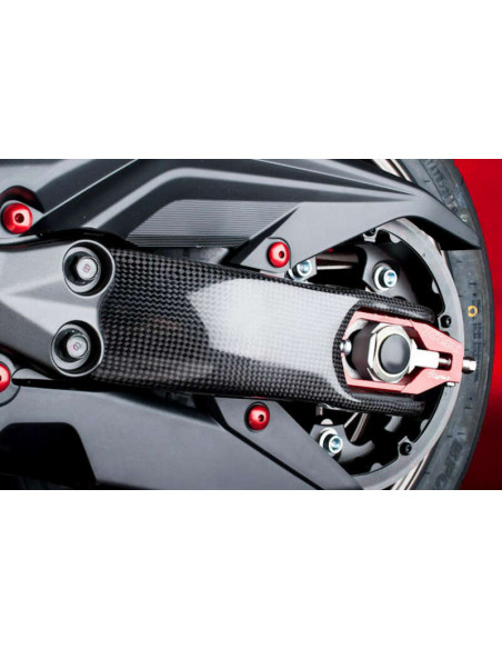 Protection de bras oscillant LIGHTECH carbone brillant Yamaha T-Max 530