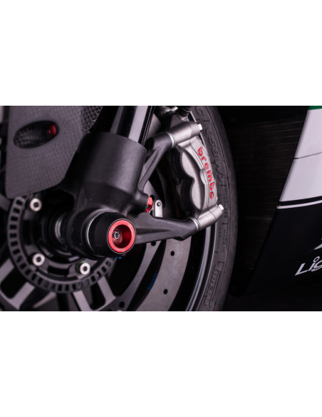 Protection de fourche et bras oscillant (axe de roue) LIGHTECH rouge Ducati Panigale 1199