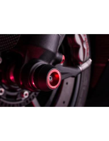 Protection de fourche et bras oscillant (axe de roue) LIGHTECH rouge Ducati Panigale 1199