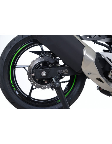 Pions de bras oscillant R&G RACING noir Kawasaki Ninja 400