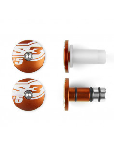 Embouts de guidons S3 End 5 Ø14mm orange