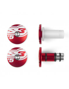 Embouts de guidons S3 End 5 Ø14mm rouge