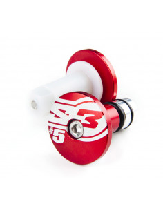 Embouts de guidons S3 End 5 Ø14mm rouge 2