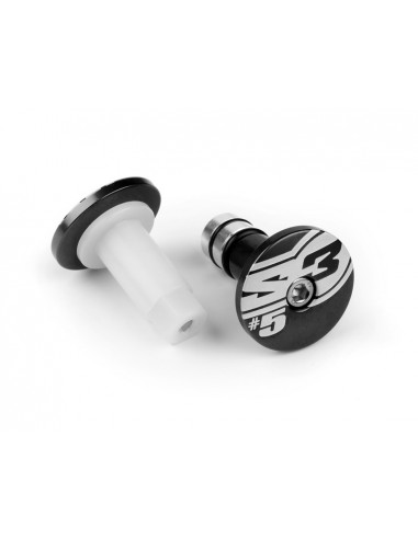 Embouts de guidons S3 End 5 Ø12mm noir