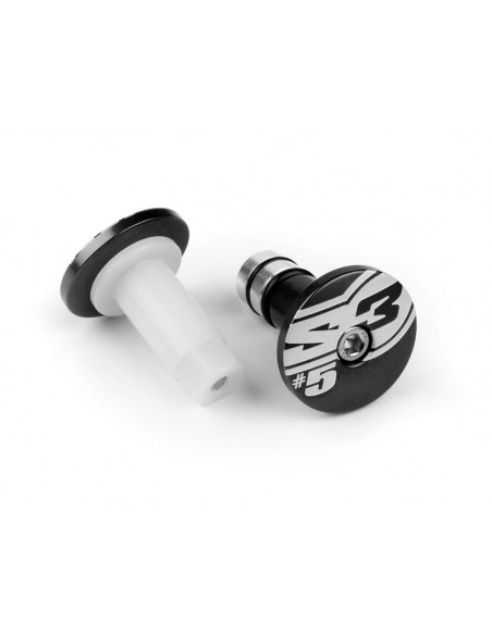 Embouts de guidons S3 End 5 Ø12mm noir