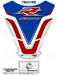 Protection de réservoir MOTOGRAFIX bleu/rouge BMW S1000R