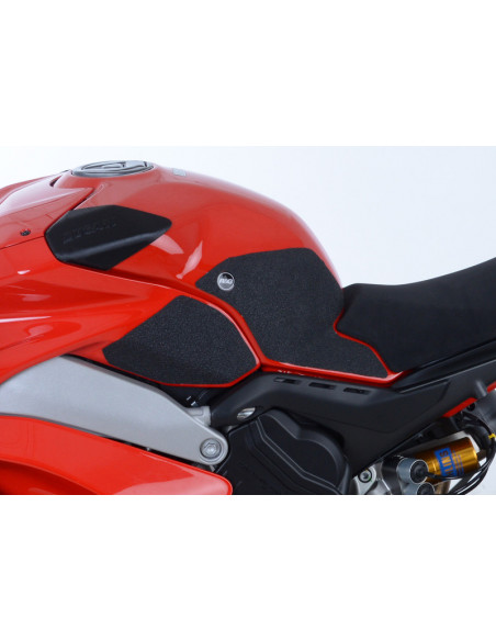 Kit grip de réservoir R&G RACING 4 pièces noir Ducati Panigale V4