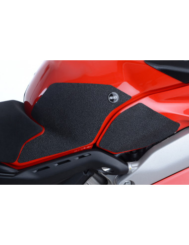 Kit grip de réservoir R&G RACING 4 pièces noir Ducati Panigale V4