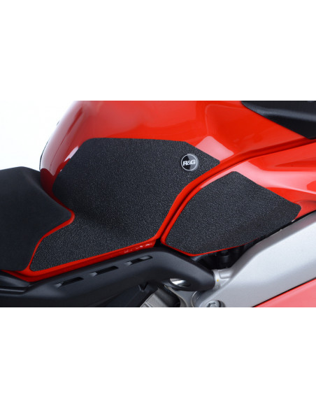 Kit grip de réservoir R&G RACING 4 pièces noir Ducati Panigale V4