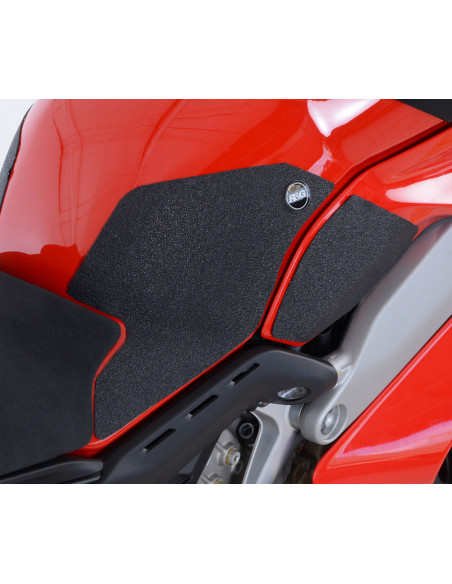 Kit grip de réservoir R&G RACING 4 pièces translucide Ducati Panigale V4