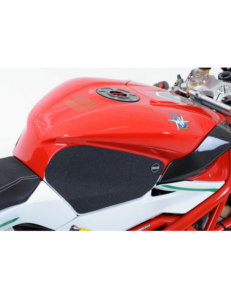 Kit grip de réservoir R&G RACING 2 pièces noir MV Agusta F4RR