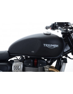 Kit grip de réservoir R&G RACING 2 pièces noir Triumph Street Twin
