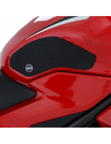 Kit grip de réservoir R&G RACING 2 pièces - noir Honda CBR500R/CB500F
