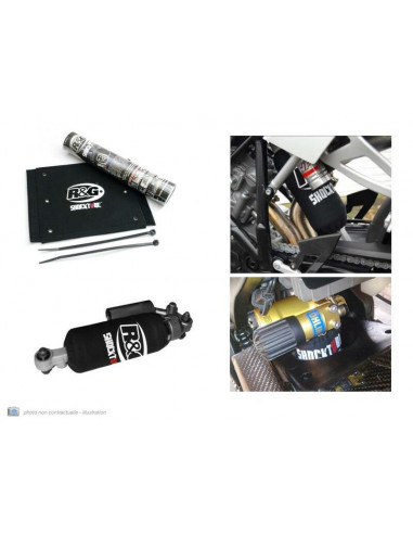 Protection d'amortisseur R&G RACING noir 27,9x27,9 Yamaha XT-Z 1200 Super Tenere