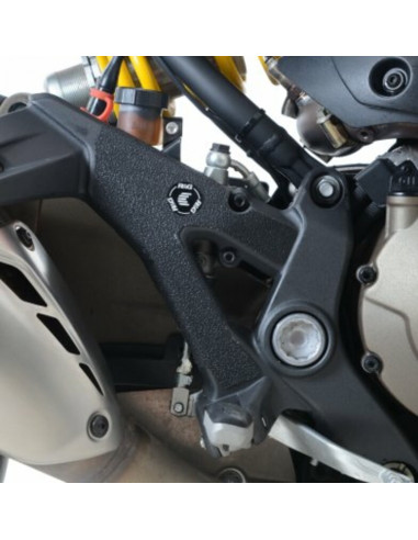 Adhésif anti-frottement R&G RACING platine talon noir (2 pièces) Ducati Monster