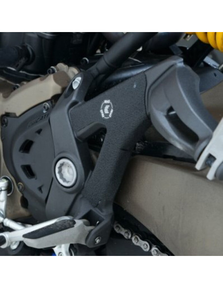 Adhésif anti-frottement R&G RACING platine talon noir (2 pièces) Ducati Monster