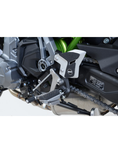 Adhésif anti-frottement R&G RACING platine talon noir (2 pièces) Kawasaki Z650