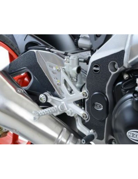 Adhésif anti-frottement R&G RACING cadre/bras oscillant noir 5 pièces Aprilia