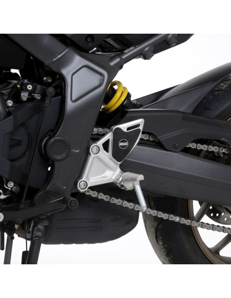 Kit protection de cadre R&G RACING noiur (2 pièces) - Honda CBR650R / CB650R