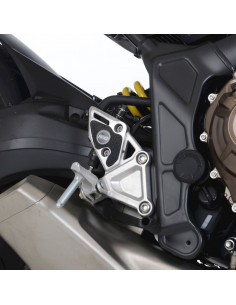Kit protection de cadre R&G RACING noiur (2 pièces) - Honda CBR650R / CB650R 2