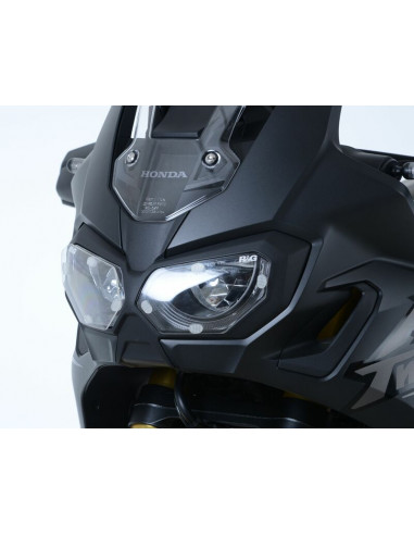 Ecran de protection feu avant R&G RACING translucide Honda Africa Twin 1000