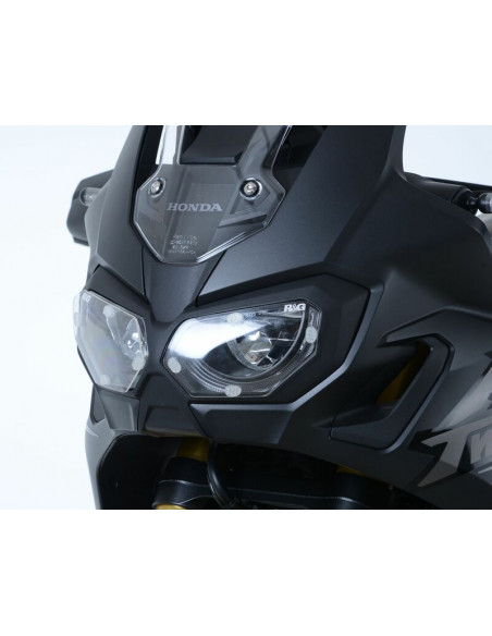 Ecran de protection feu avant R&G RACING translucide Honda Africa Twin 1000