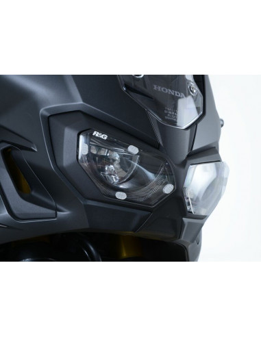 Ecran de protection feu avant R&G RACING translucide Honda Africa Twin 1000