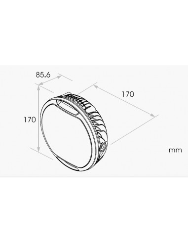 Phare LED KOSO Thunderbolt 170mm
