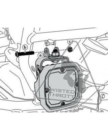 Support éclairage DENALI Crash Bar BMW