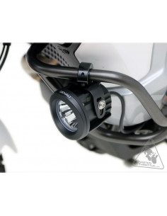 Support éclairage DENALI cadre et crash bars 21-29mm noir 2