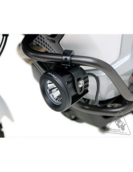 Support éclairage DENALI cadre et crash bars 21-29mm noir