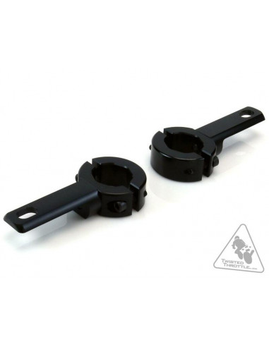 Support éclairage DENALI cadre et crash bars 21-29mm noir