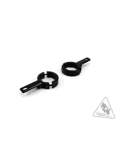 Support éclairage DENALI tubes de fourche Ø39-49mm noir