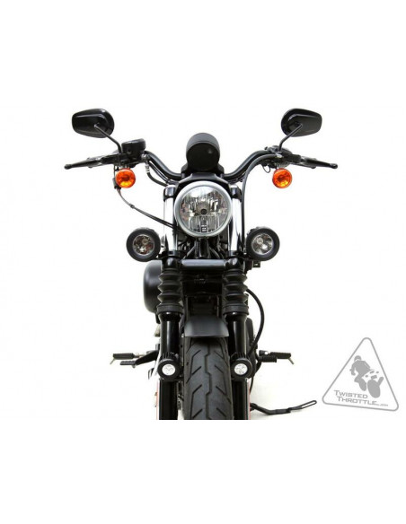 Support éclairage DENALI tubes de fourche Ø39-49mm noir