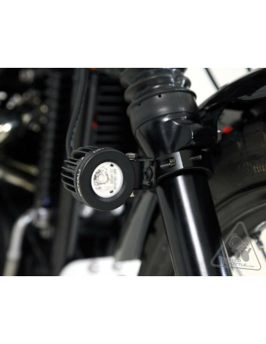 Support éclairage DENALI fourches inversé Ø50-60mm noir