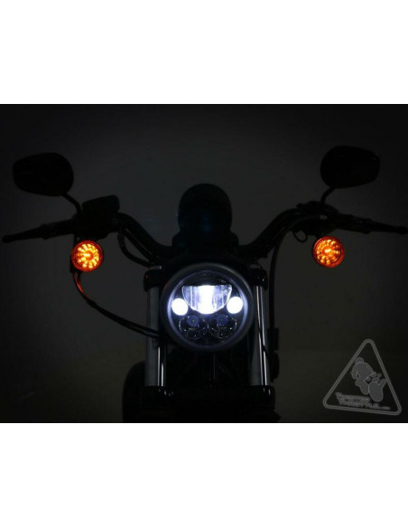 Phare DENALI M5 LED Ø145mm noir chrome