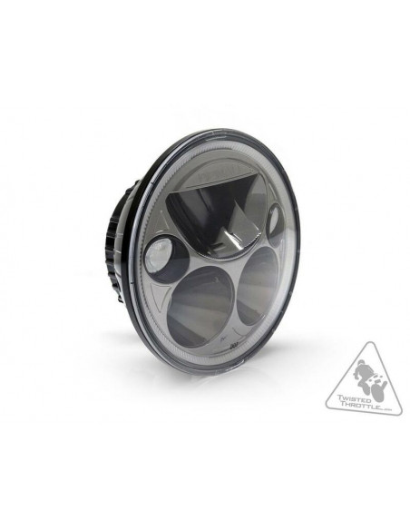 Phare DENALI M5 LED Ø145mm noir chrome