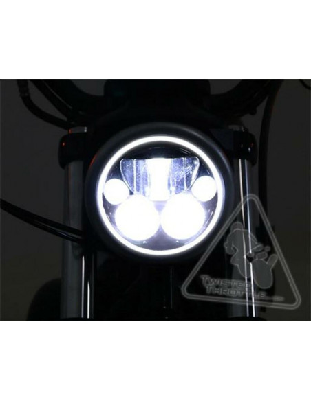 Phare DENALI M5 LED Ø145mm noir chrome