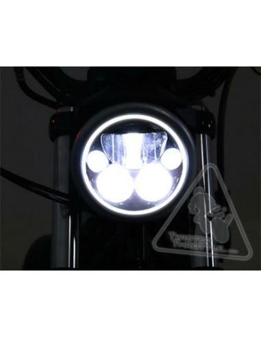 Phare DENALI M7 LED Ø177mm noir chrome