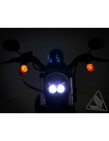 Phare DENALI M7 LED Ø177mm noir chrome