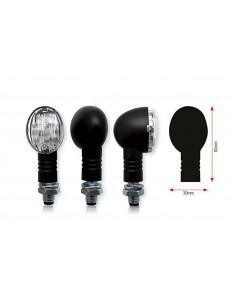 Clignotants BIHR Bullet LED noir universel