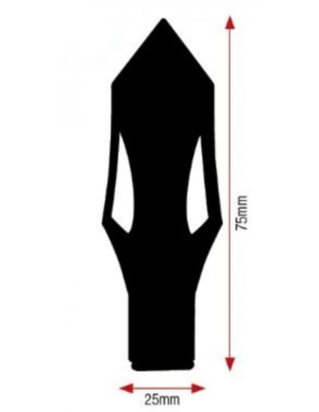 Clignotants V PARTS Arrow LED noir universel