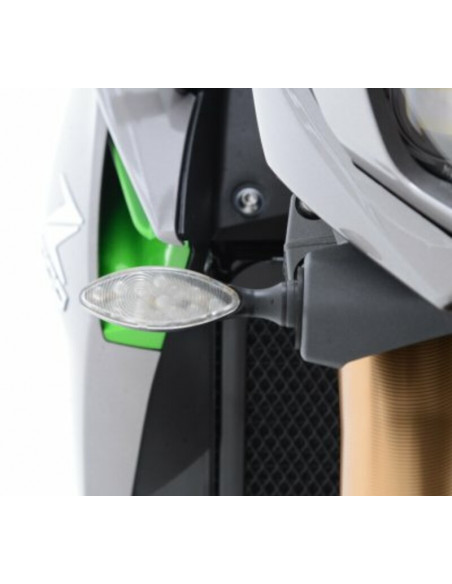 Adaptateur micro clignotant R&G RACING noir Kawasaki