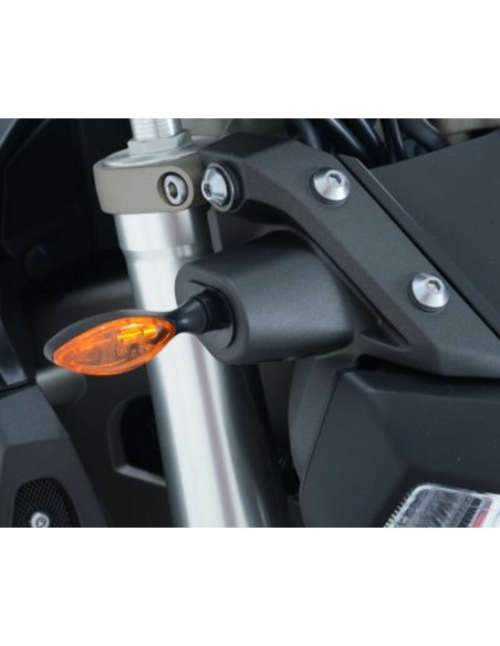 Adaptateurs de clignotants avant R&G RACING noir Yamaha