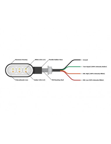 Clignotants avant DENALI T3 Modular Switchback