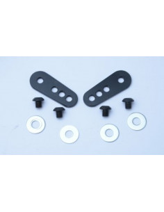 Adaptateur de plaque d'immatriculation R&G RACING noir pour support de plaque 2