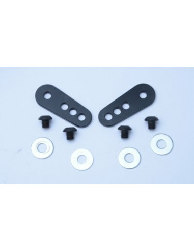 Adaptateur de plaque d'immatriculation R&G RACING noir pour support de plaque