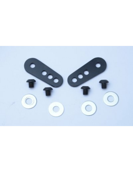 Adaptateur de plaque d'immatriculation R&G RACING noir pour support de plaque